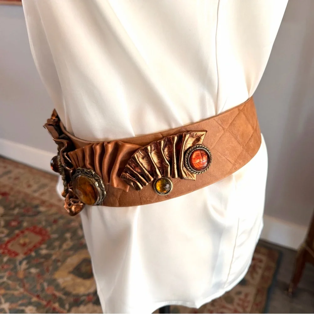 Vintage Leatherock Nina Arjani Leather Belt